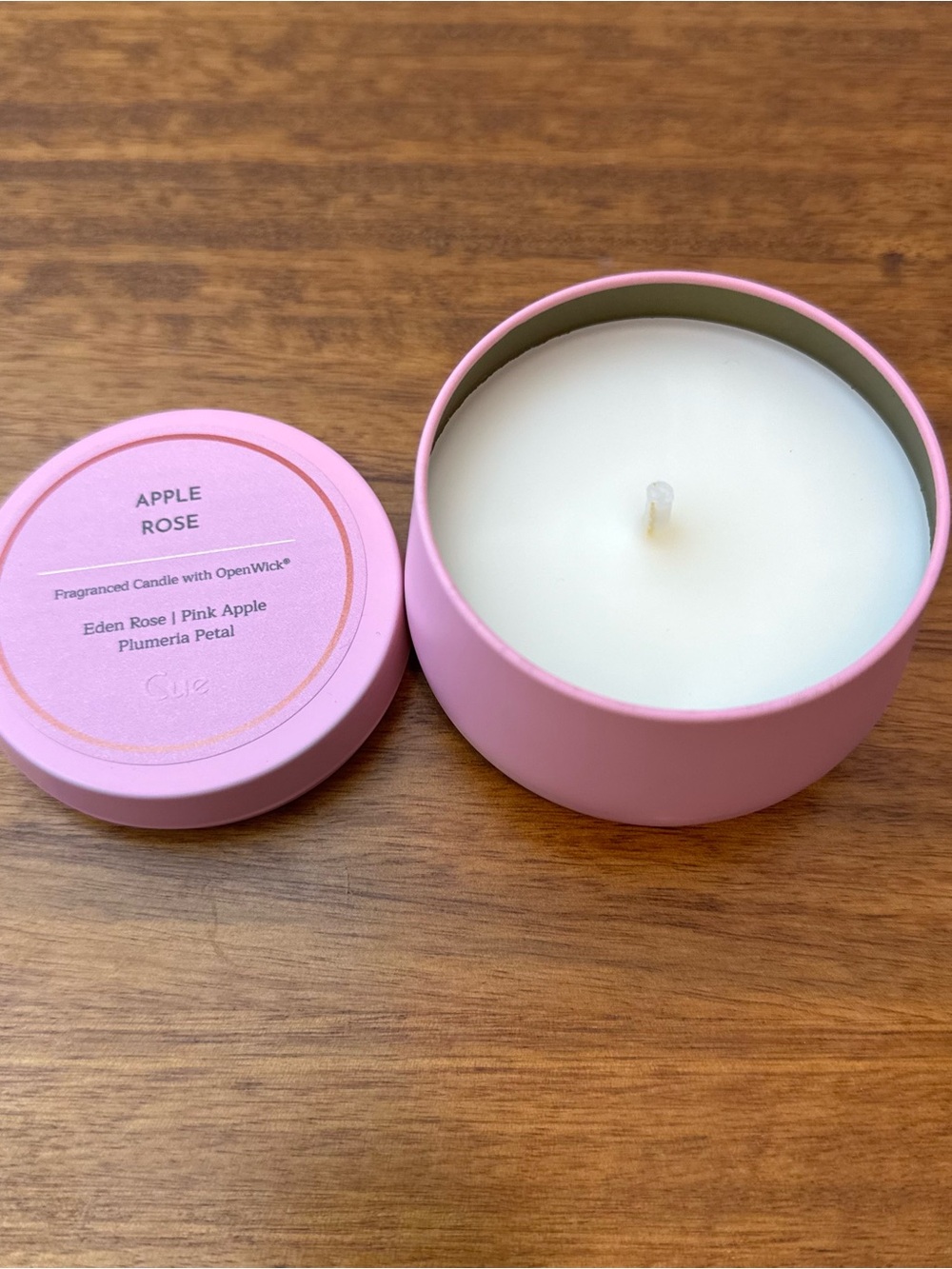 Cue Pink Apple Rose Scented Candle